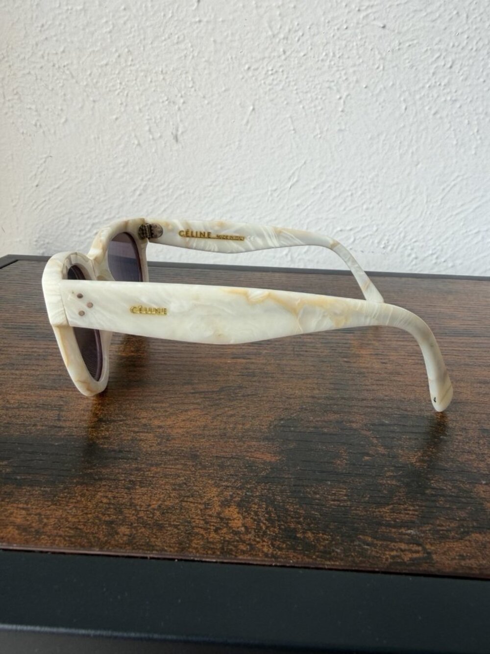 Celine Three Dot Cat Eye Women's Sunglasses Brown Gray 41035/S RX - Picture 3 of 10